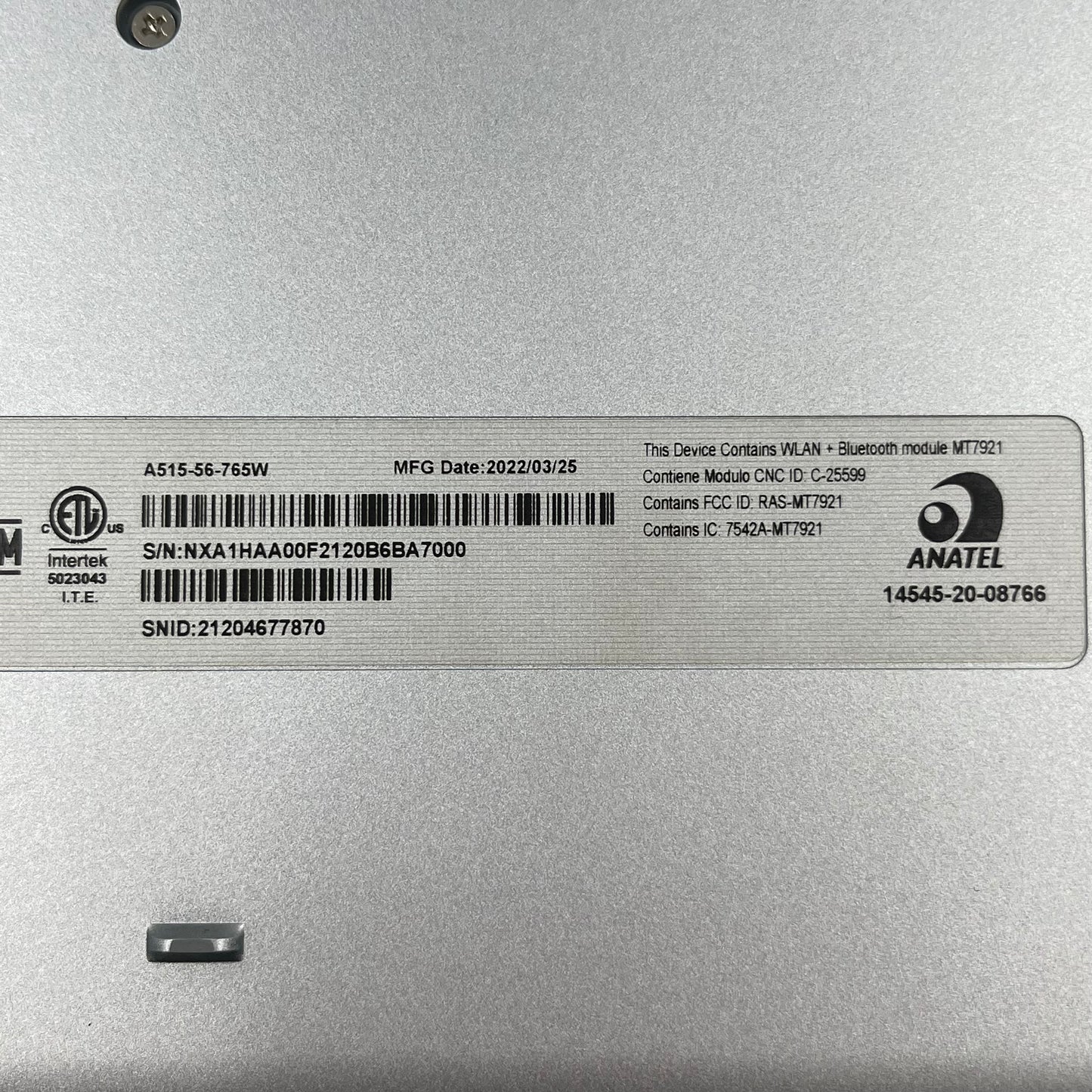 Acer Aspire 5 A515-56 15.6" i7-1165G7 2.8GHz 16GB RAM 512GB SSD