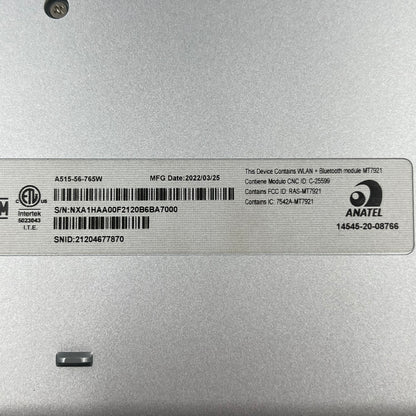 Acer Aspire 5 A515-56 15.6" i7-1165G7 2.8GHz 16GB RAM 512GB SSD