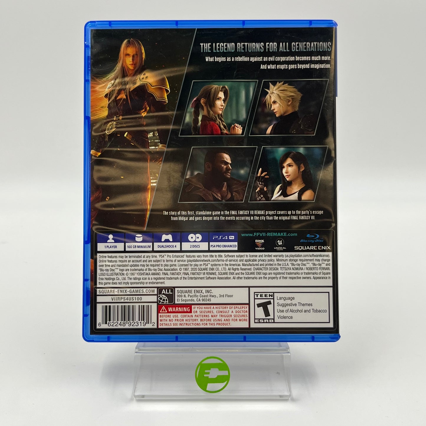 Final Fantasy VII Remake (Sony PlayStation 4 PS4, 2020)