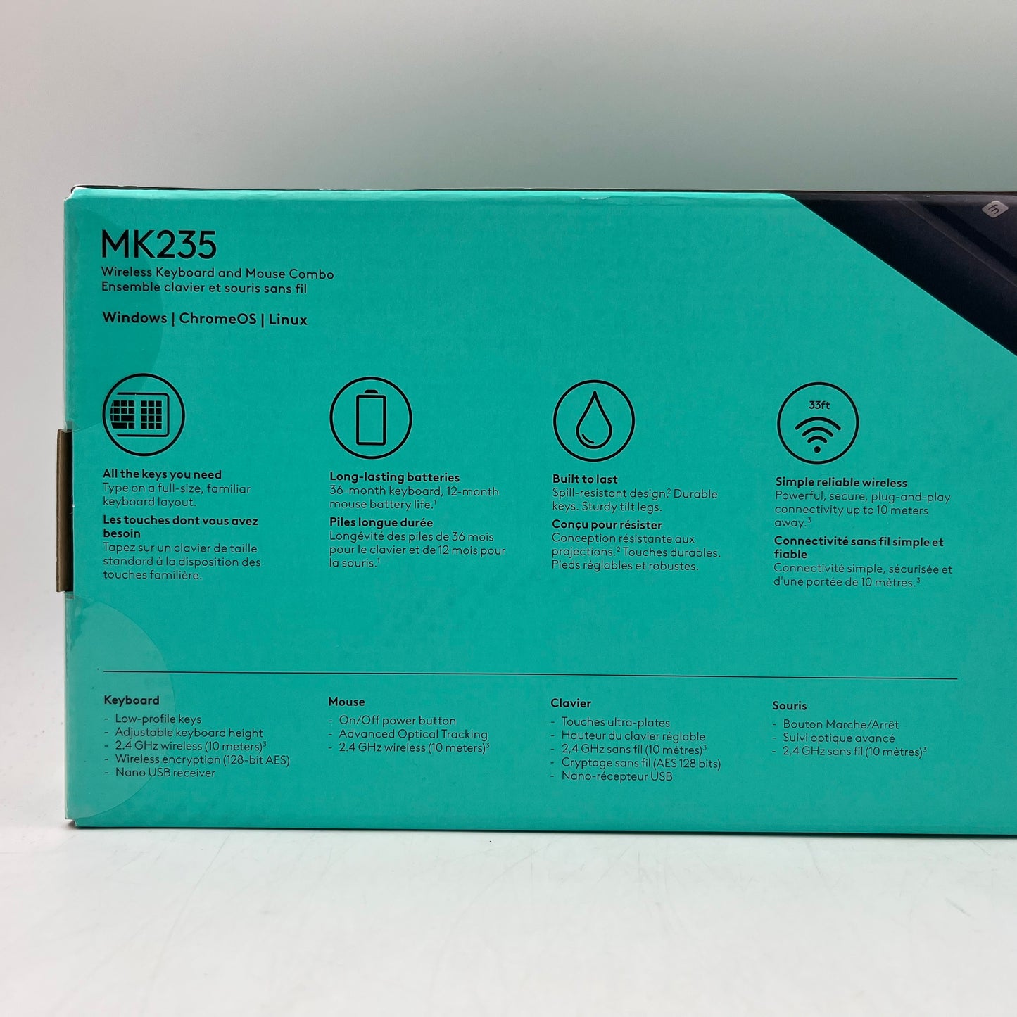 New Logitech MK235 Wireless Keyboard and Mouse Combo