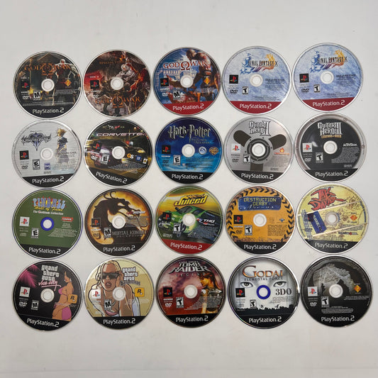 Lot of 25 Sony PlayStation 2 PS2 Games Discs Only GTA, God of War, Final Fantasy