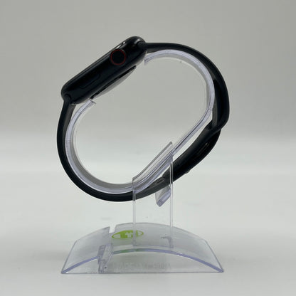 Unlocked Apple Watch SE 2nd Gen 44MM Black Aluminum Blue Ocean Band MNTY3LL/A