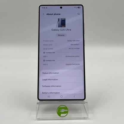 Unlocked Samsung Galaxy S25 Ultra 12GB RAM 512GB SM-S938U1 Silver