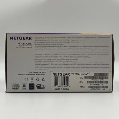 New Netgear WiFi Range Extender N300 EX2700