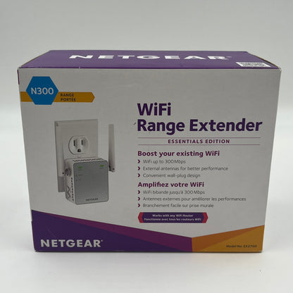New Netgear WiFi Range Extender N300 EX2700
