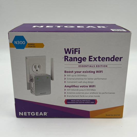 New Netgear WiFi Range Extender N300 EX2700