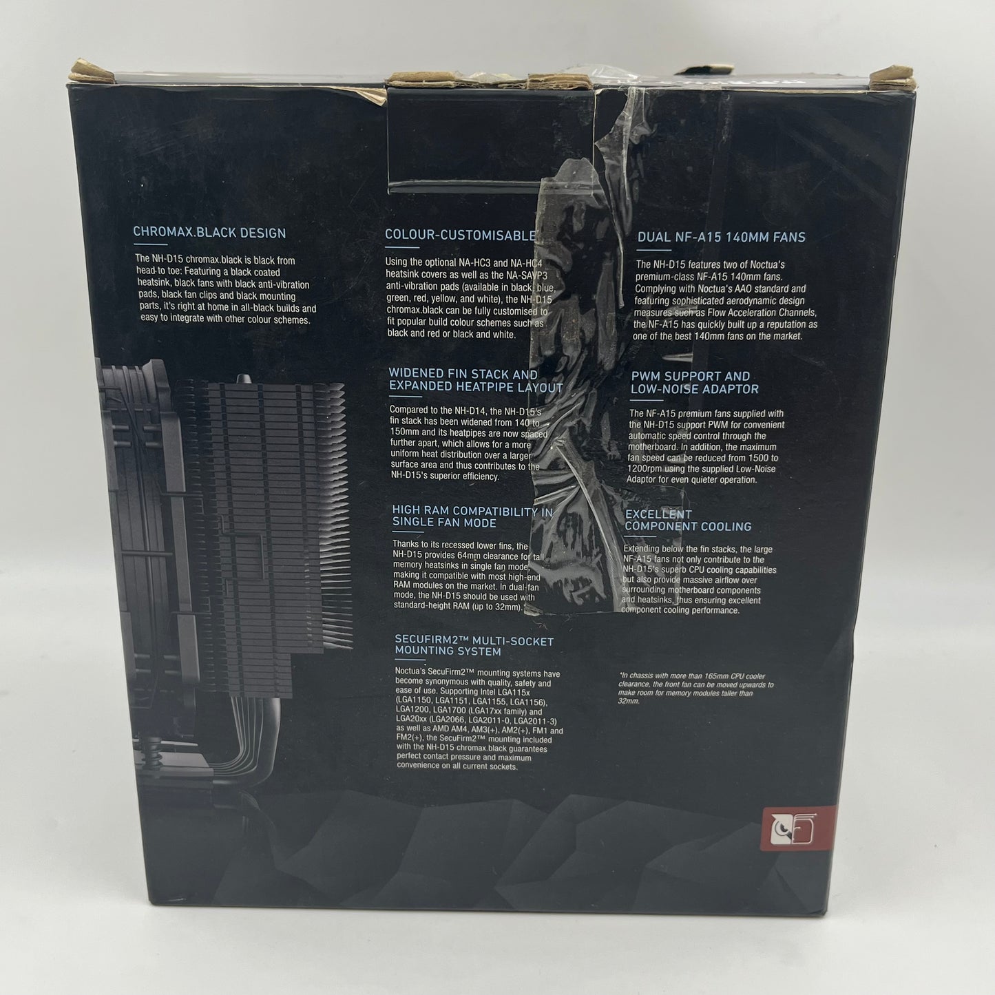 Noctua NH-D chromax.black CPU Cooler  NH-D15 CH.BK CPU Cooler