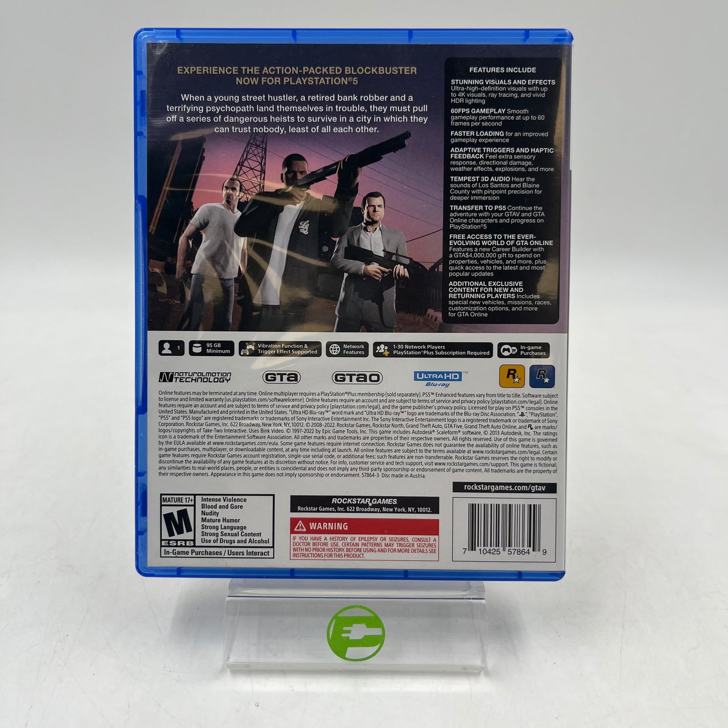 Grand Theft Auto V (Sony PlayStation 5 PS5, 2022)