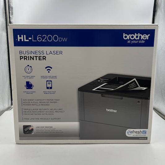 New Brother HL-L6200DW Wireless Monochrome Laser Printer