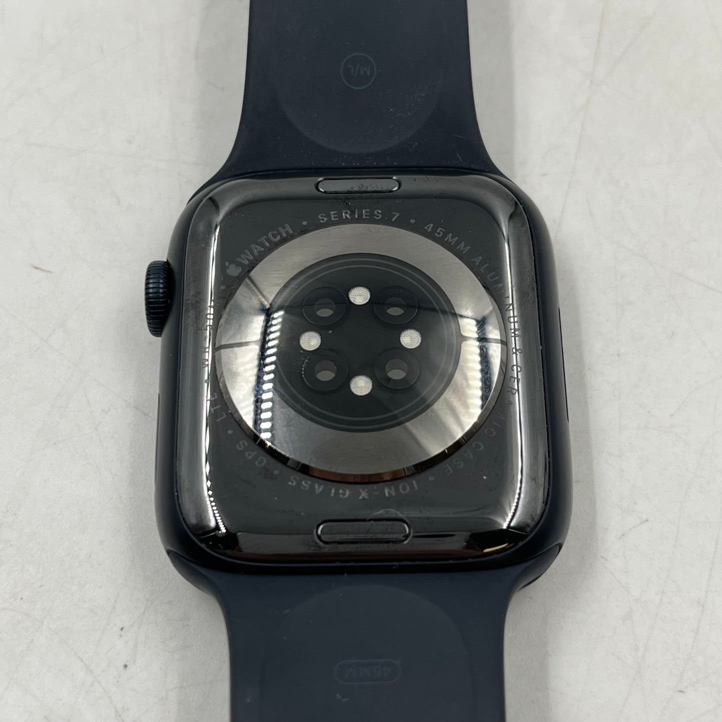 Unlocked Apple Watch Series 7 45MM Black Aluminum Midnight Sport Band MKJ73LL/A