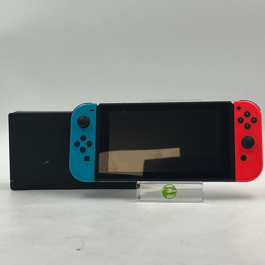 Nintendo Switch v1 Video Game Console HAC-001 Red/Blue
