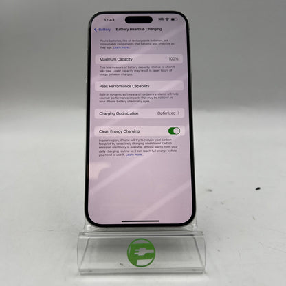 Factory Unlocked Apple iPhone 15 Pro Max 256GB White Titanium MU673LL/A