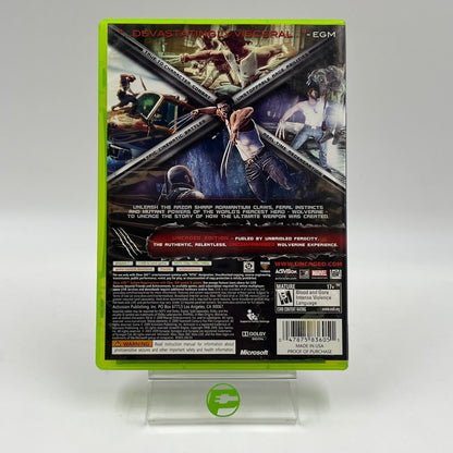 X-Men Origins: Wolverine Uncaged Edition (Microsoft Xbox 360, 2009)