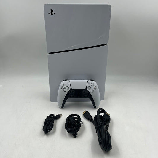 Sony PlayStation 5 Slim Disc Edition PS5 1TB White Console CFI-2015