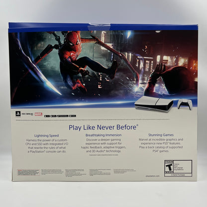 New Sony PlayStation 5 Slim Disc Edition PS5 1TB White Console System CFI-2015
