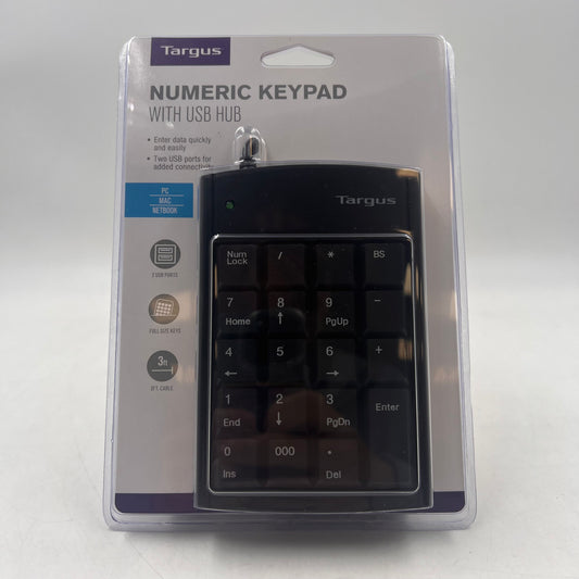 New Targus Numeric Keypad with USB Hub