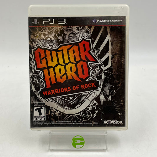 Guitar Hero: Warriors of Rock (Sony PlayStation 3 PS3, 2010)