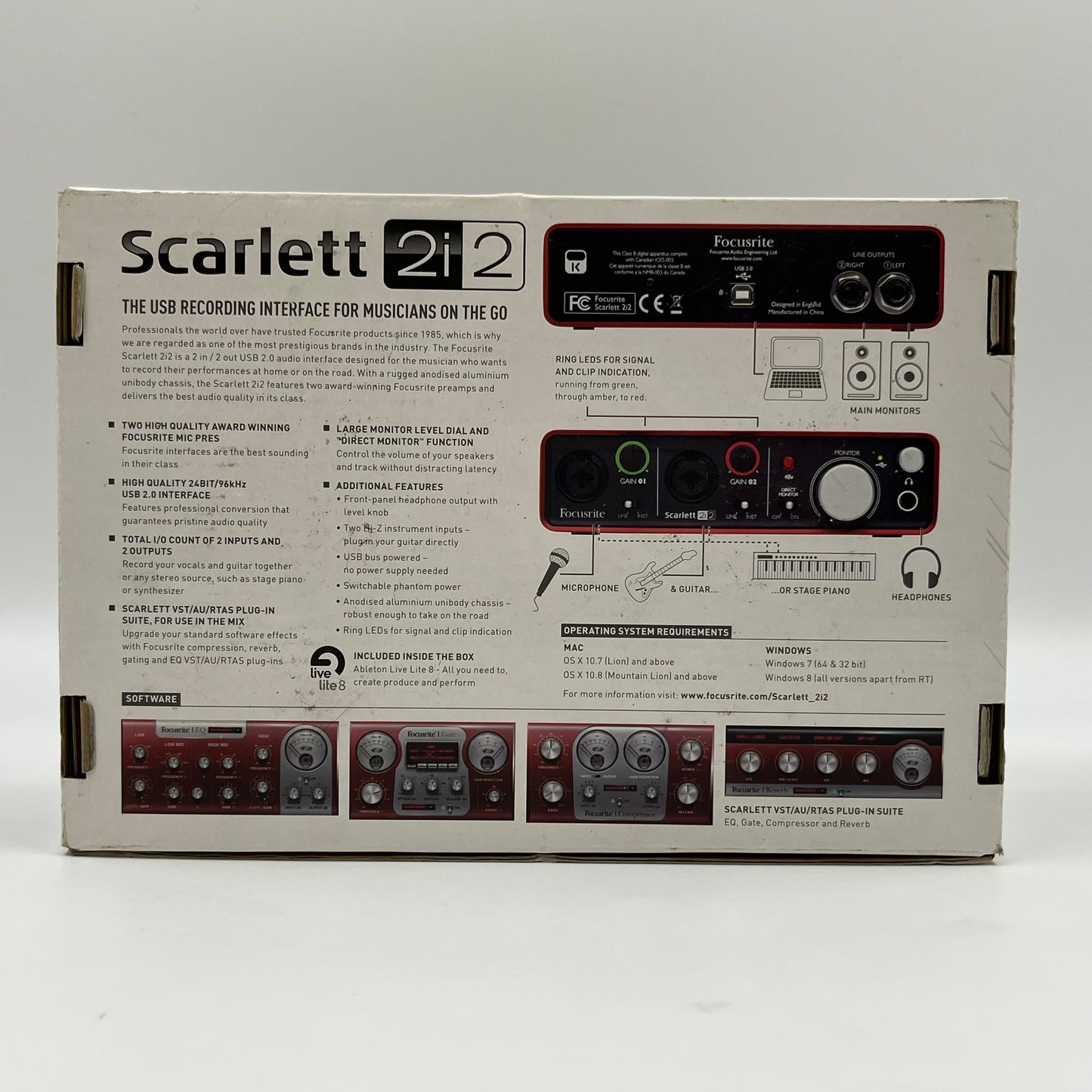 Focusrite Scarlett 2i2 1st Gen USB Recording Interface