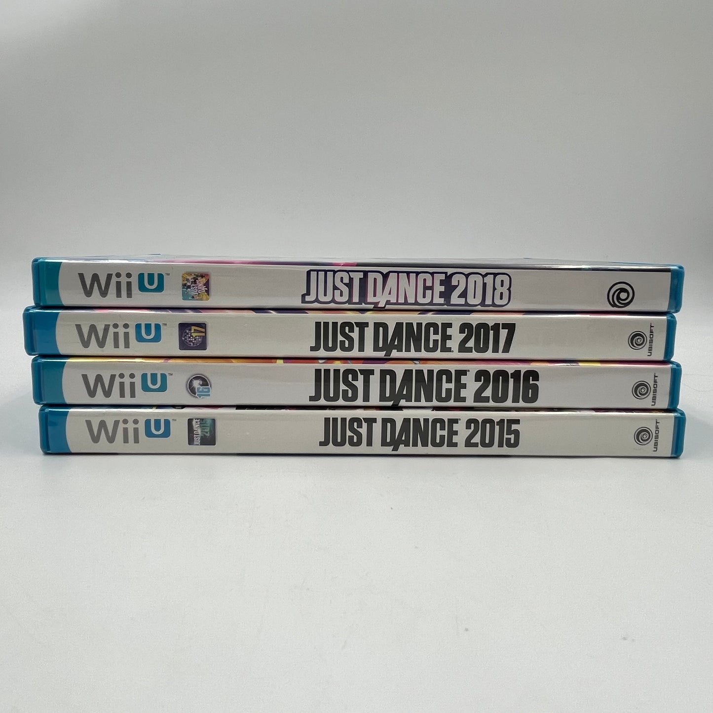Lot of 4 Nintendo Wii U Games Just Dance 2015, 2016, 2017, 2018
