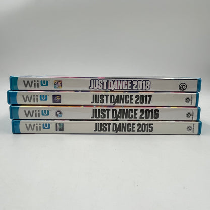 Lot of 4 Nintendo Wii U Games Just Dance 2015, 2016, 2017, 2018