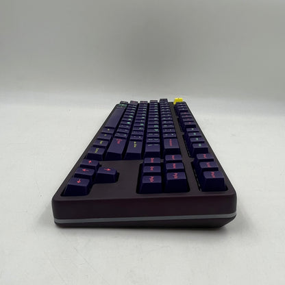 Drop Amethyst Gemstone Wired Mechanical Keyboard