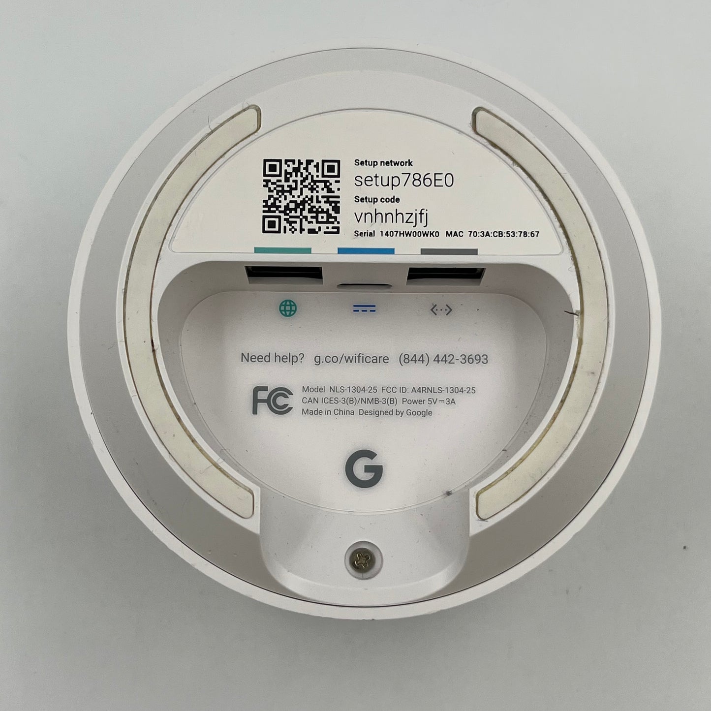 Google Nest WiFi Dual Band WiFi 5 AC-1304 Mesh Router