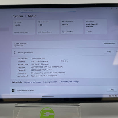 Lenovo Legion Go 8.8" AMD Ryzen Z1 Extreme 16GB 1TB Shadow Black 83E1001YUS