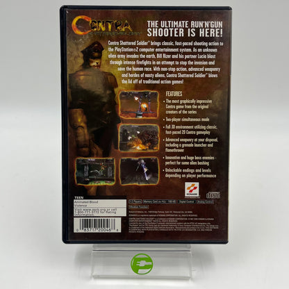 Contra Shattered Soldier (Sony PlayStation 2 PS2, 2002)