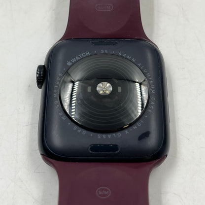 GPS Only Apple Watch SE 2nd Gen 44MM Midnight Aluminum Purple Loop MRTX3LL/A