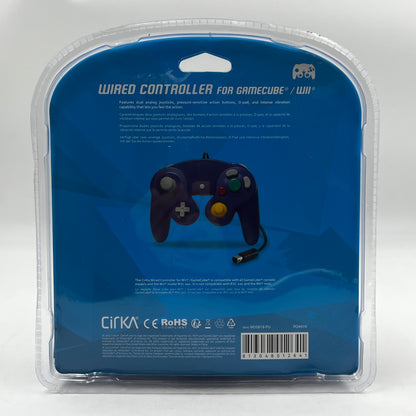 New Cirka Wired Puprle GameCube/Wii Controller M05819-PU