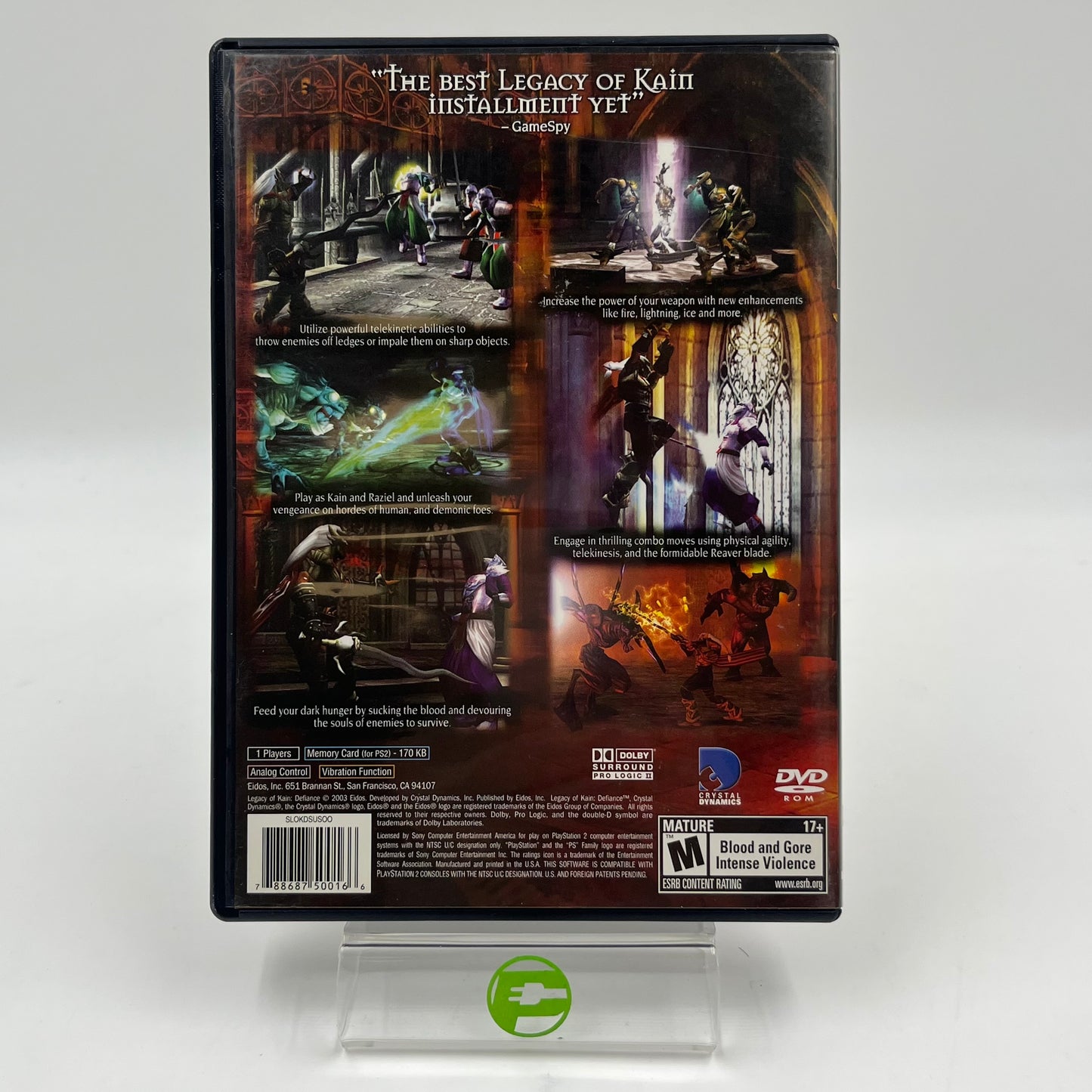 Legacy of Kain Defiance (Sony PlayStation 2 PS2, 2003)