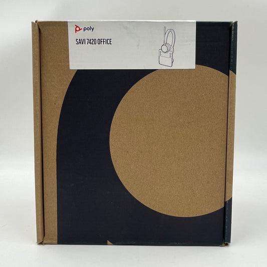 Poly Savi 7420 Office Wireless DECT Stereo Headset Black