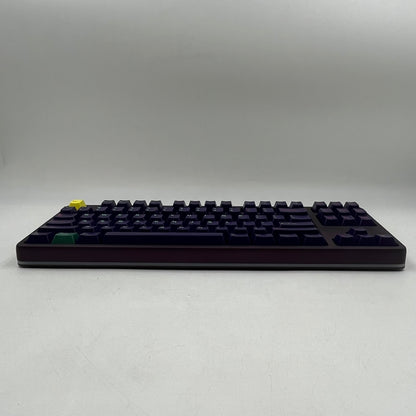Drop Amethyst Gemstone Wired Mechanical Keyboard
