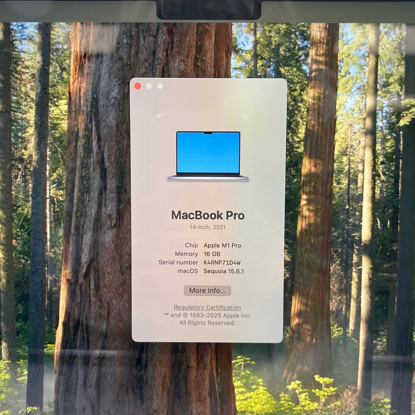 2021 Apple MacBook Pro 14" M1 Pro 14C GPU 3.2GHz 16GB RAM 512GB SSD A2442