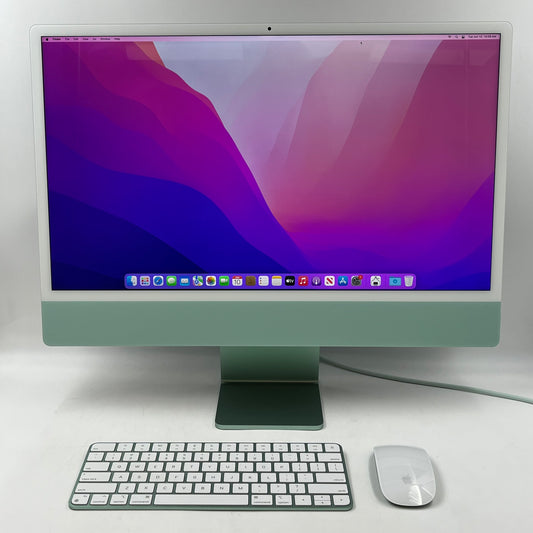 2021 Apple iMac 24" M1 3.2GHz 8GB RAM 256GB SSD Green ‎MGPK3LL/A