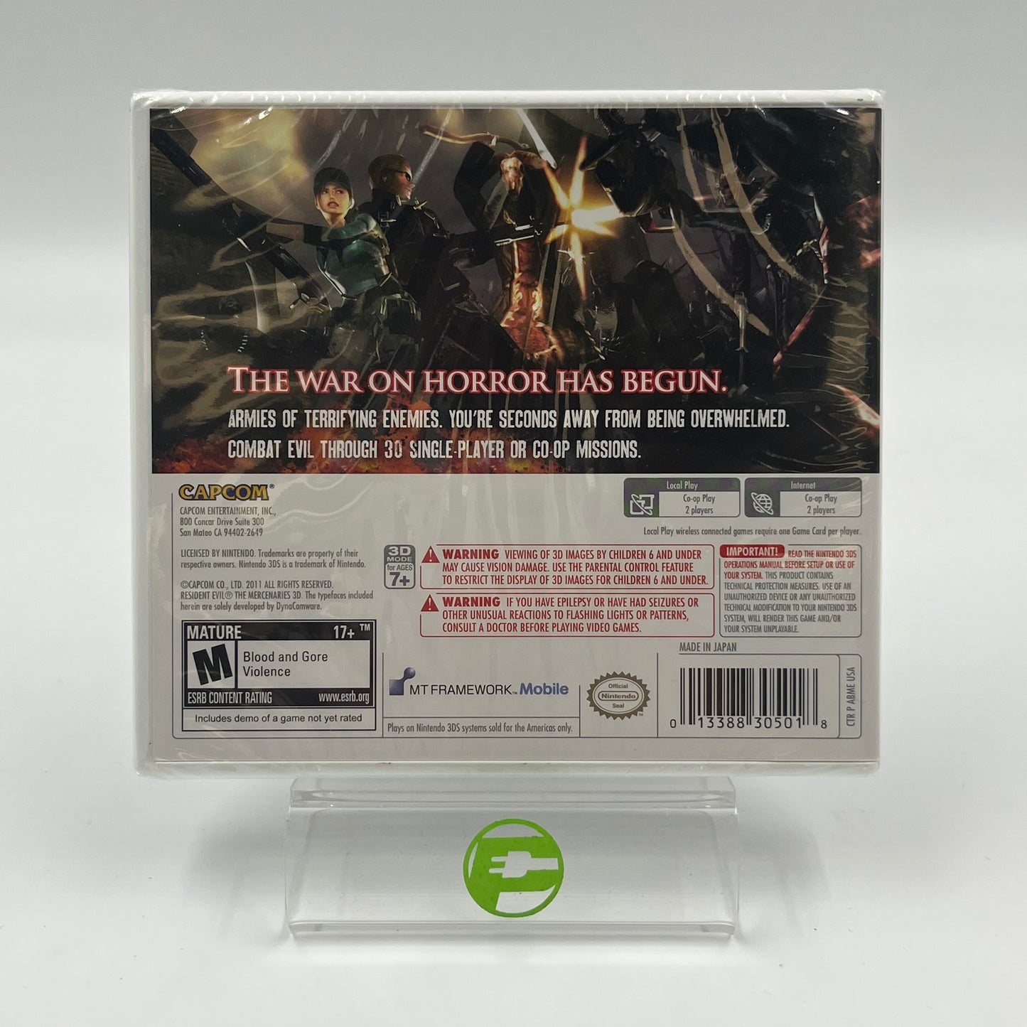 New Resident Evil: The Mercenaries 3D (Nintendo 3DS, 2011)