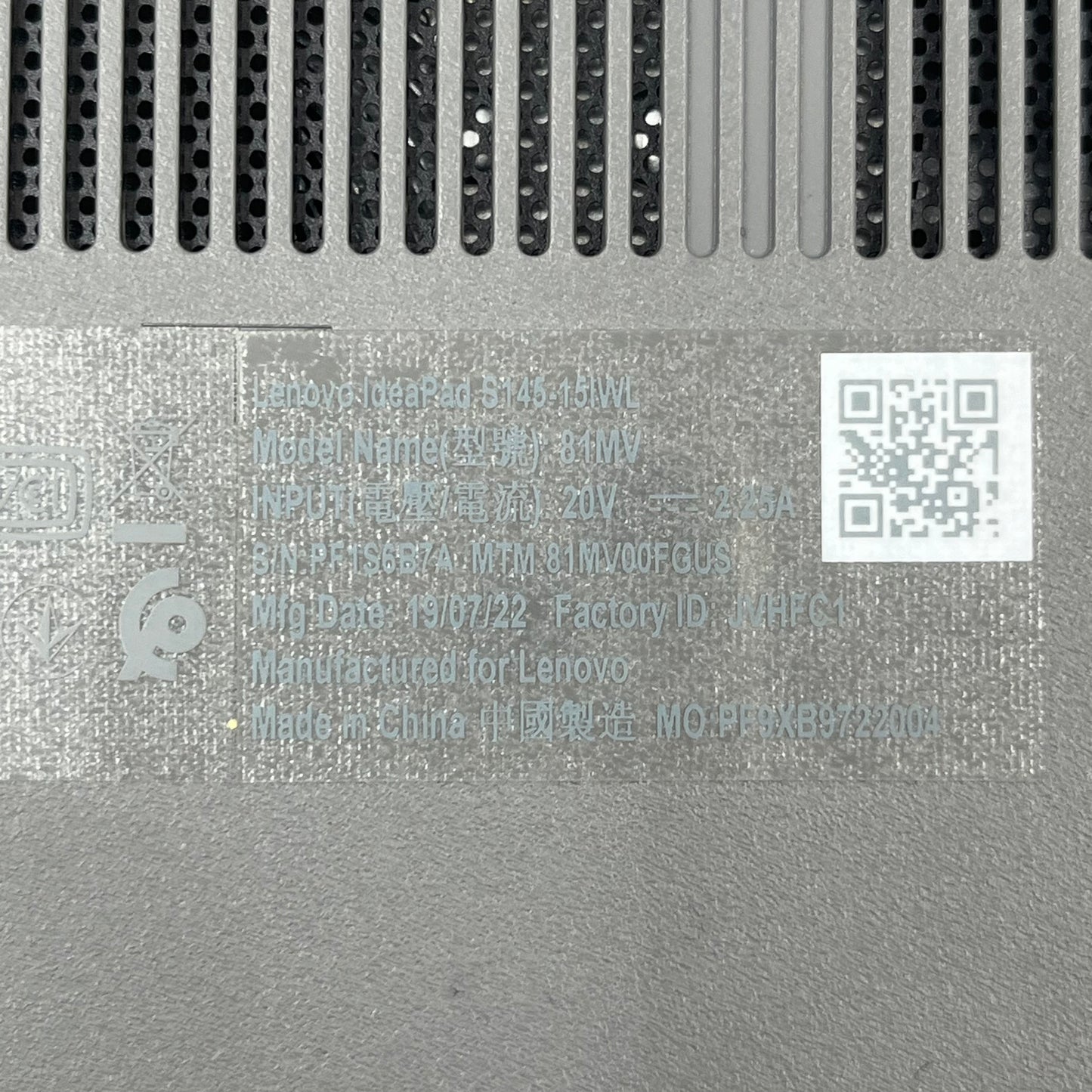 Lenovo IdeaPad S145 15.6" Celeron 4205U 1.8GHz 16GB RAM 128GB SSD