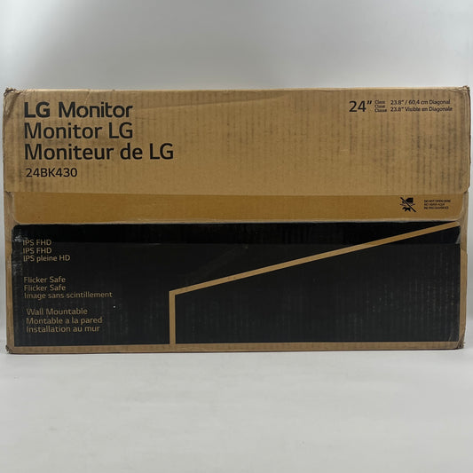 New LG 24" 24BK430 IPS 75Hz FHD Monitor