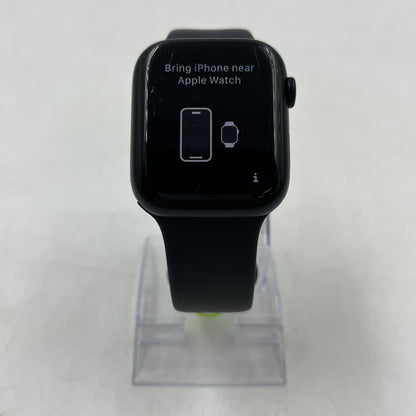 Unlocked Apple Watch Series 7 45MM Black Aluminum Midnight Sport Band MKJ73LL/A