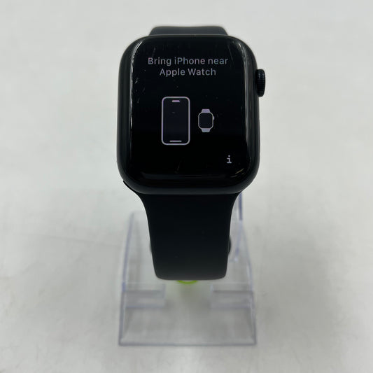 Unlocked Apple Watch Series 7 45MM Black Aluminum Midnight Sport Band MKJ73LL/A