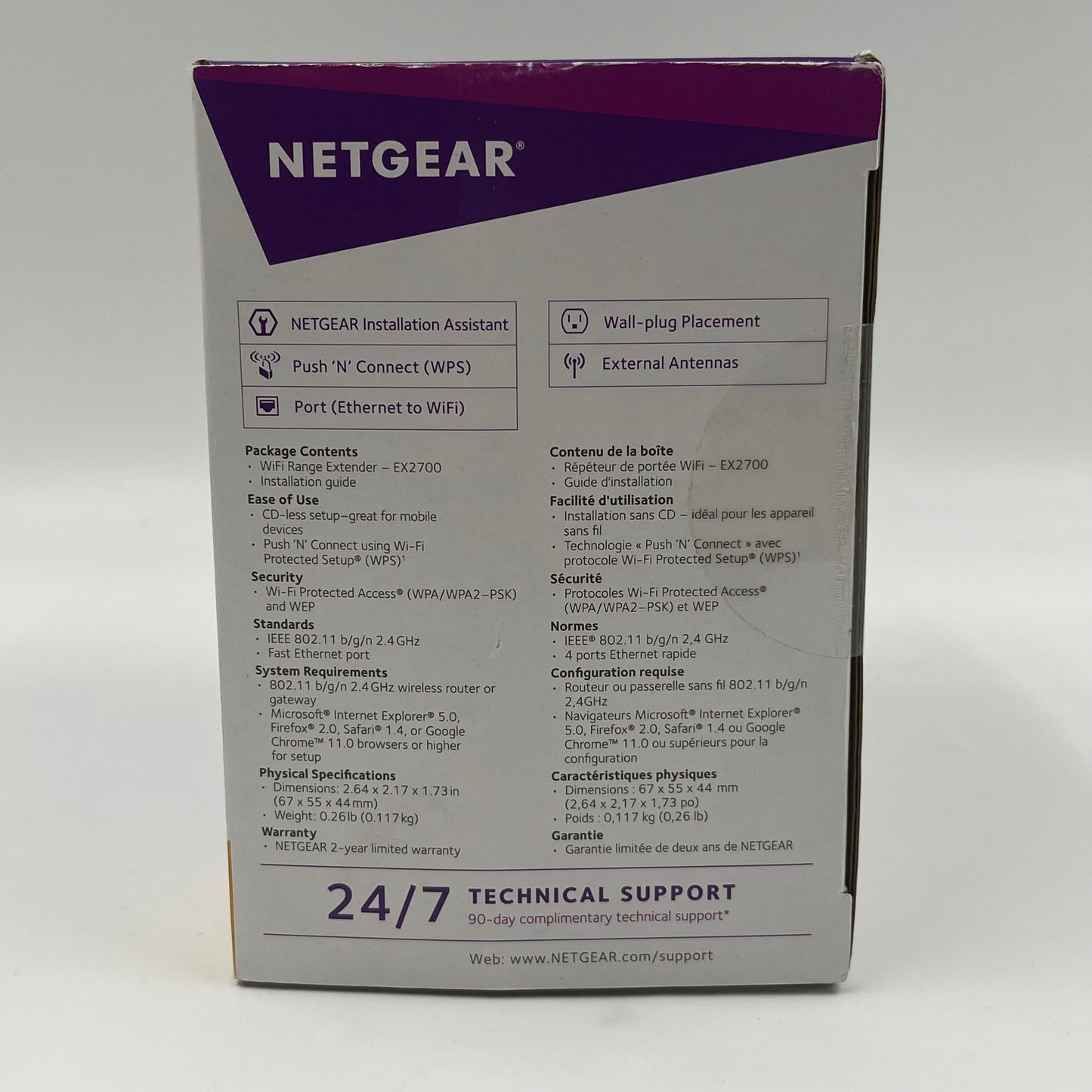 New Netgear WiFi Range Extender N300 EX2700