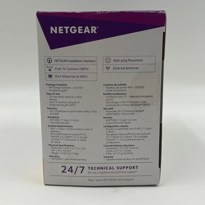 New Netgear WiFi Range Extender N300 EX2700