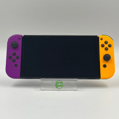 Nintendo Switch OLED Video Game Console HEG-001 Orange/Purple