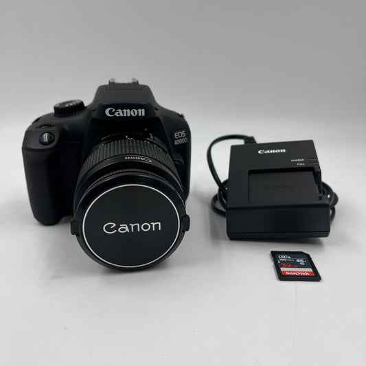Canon EOS 4000D 18.0MP DSLR Camera with EF-S 18-55mm Lens