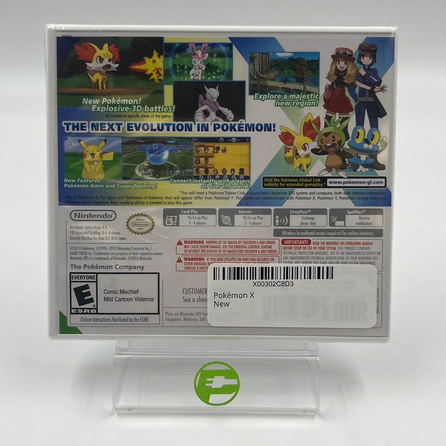 New Pokemon X (Nintendo 3DS, 2013)