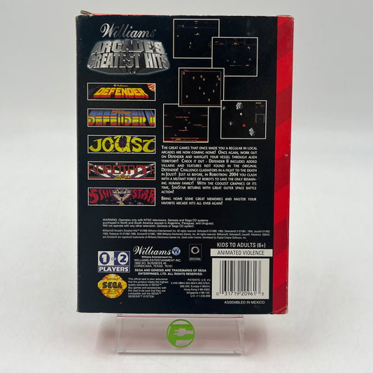 Williams Arcade's Greatest Hits (Sega Genesis, 1995)