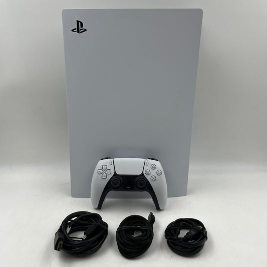 Sony PlayStation 5 Disc Edition PS5 825GB White Console Gaming System CFI-1215A