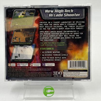 Army Men Green Rogue (Sony PlayStation 1 PS1, 2001)