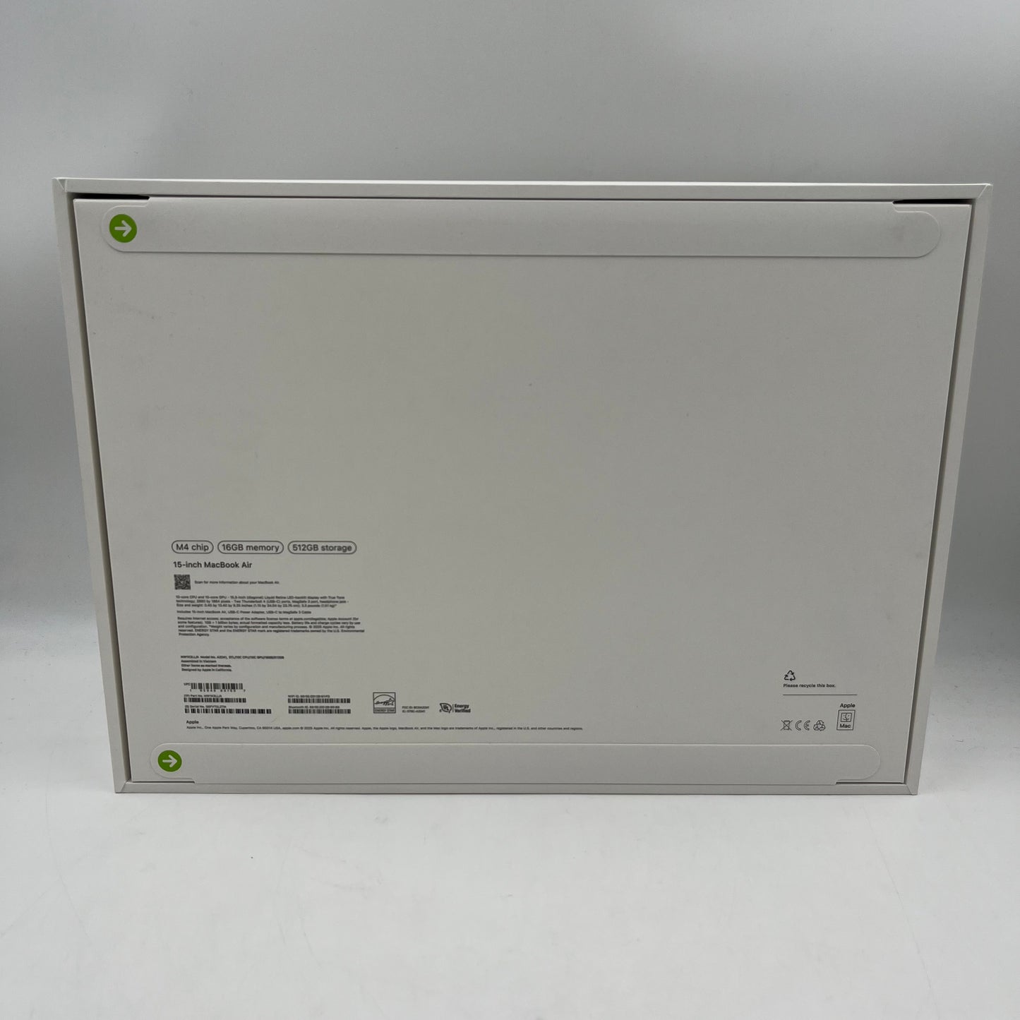 New 2025 Apple MacBook Air 15" M4 10C GPU 4.5GHz 16GB RAM 512GB SSD MW1K3LL/A