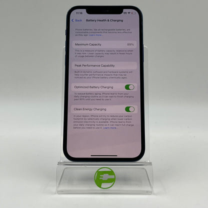 Unlocked Apple iPhone 12 128GB 18.1.1 Blue NGFD3LL/A